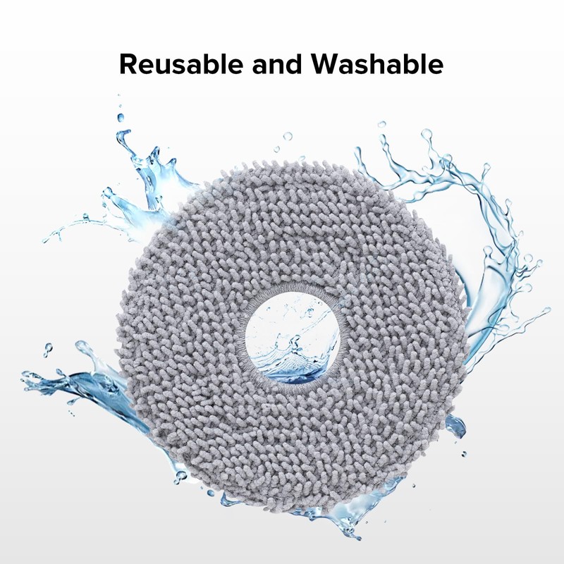 roborock 4 Pack Microfiber Mop Cloths for QV 35A/QV 35S/QR