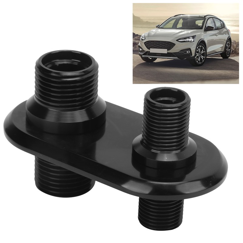 Car 2‑Port Air Conditioner Bulkhead Connector Universal Modification Replacement for