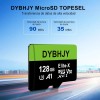 Tarjeta MicroSD 128GB DYBHJY Clase 10 U3 Alta Velocidad para
