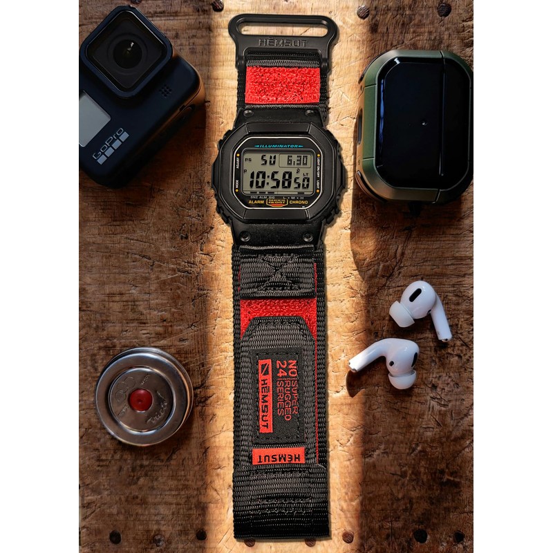 16mm Nylon Watch Band Compatible With CASIO GA-100/110/120/150/200/201/300/310/400/700/710, DW5600/5000/5300/5700/6900 Series,