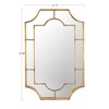 Creative Co-Op Metal Wall Gold Finish Mirror