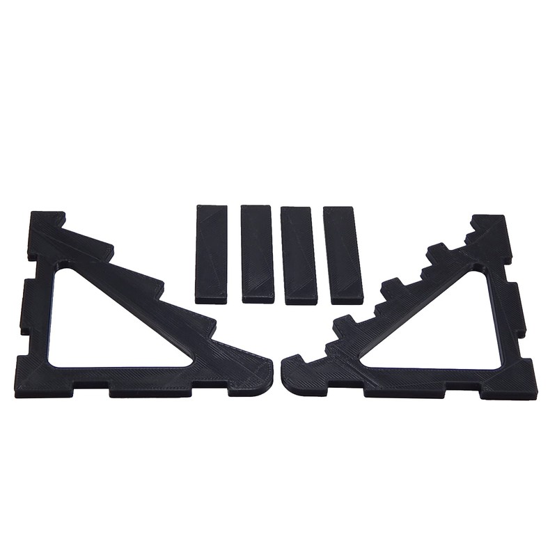 Black Knife Display Stand Rack Holder Organizer For 4 Pocket