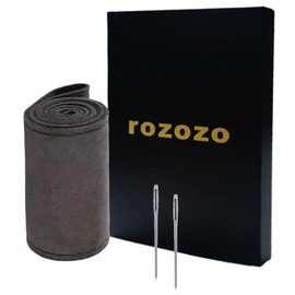 Fit 14.5-15inch Diameter Microfiber Leather Sporty Steering Wheel Cover Universal Fits for 97% Truck,SUV,Cars, Anti-Slip Safety Comfortable Desgin-Suede-Black Carbon Black line