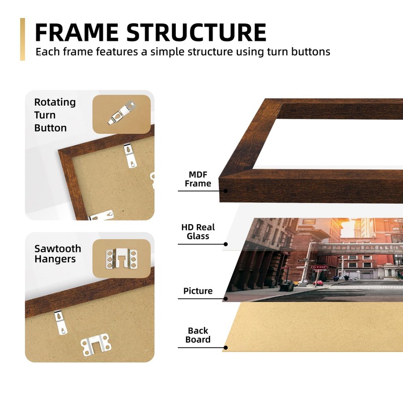 iRahmen Collage Picture Frames Set of 10, Wall Decor for