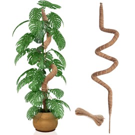 60 Inch Moss Pole, Bendable Moss Pole for Plants Monstera, Tall Moss Poles for Climbing Plants Indoor, Large Support, Garden Trellis Stick Stakes for Plants