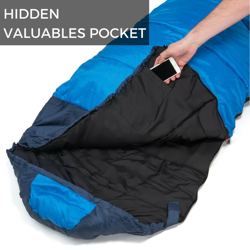 Viking Trek 350x Lightweight Adult Sleeping Bag – Warm &