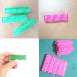 Random Color Small Hair Rollers 17x60mm Easy Curl Volume 10p One Set 2ea