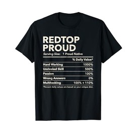 Redtop, Missouri Proud Nutrition Facts T-Shirt
