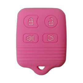 Key Fob Cover for Ford Expedition: 4 Buttons Key Fob Case Fit for Explorer Edge Escape F150 Expedition Mercury Navigator Ranger Mariner (Pink)