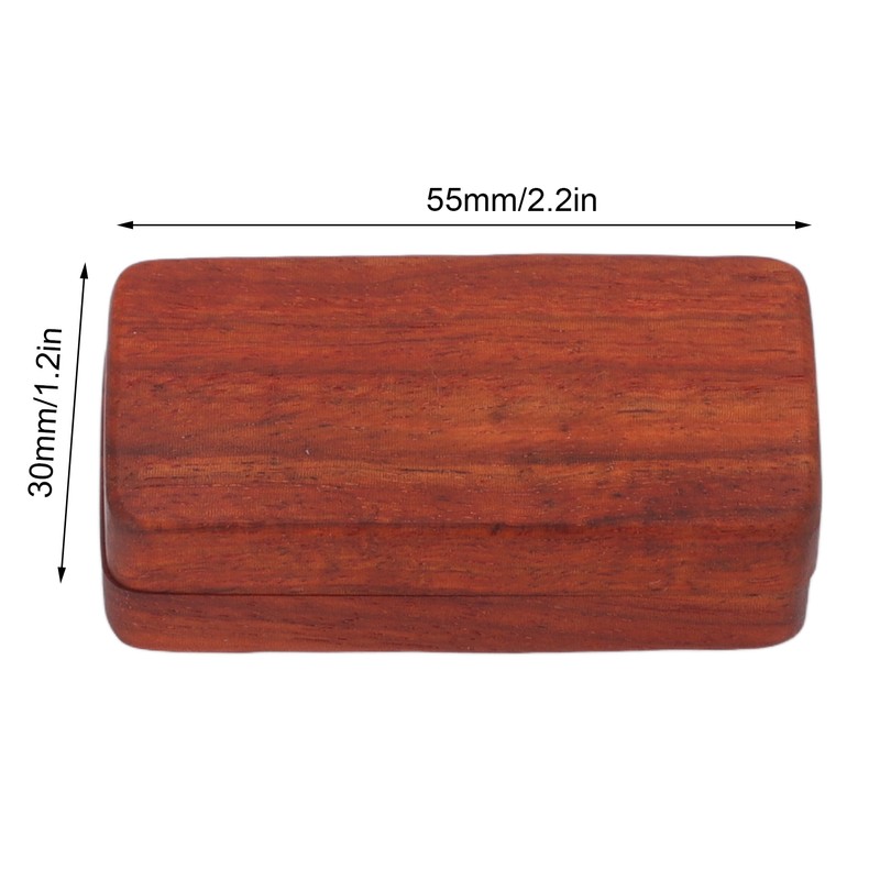 Fidget Slider Red Sandalwood Stress Relief Engraved Fingertip Fidget Slider