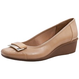 Anne Klein Women's Waverly Wedge Pump, Nude, 10 M US