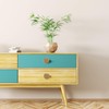 4 Pcs Door Knobs and Handles, Brass Round Cabinet Knobs,