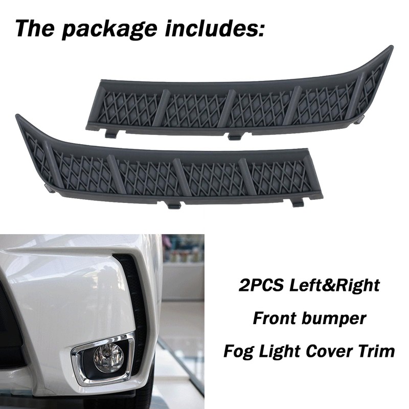 JESYMBX For Subaru Forester 2014-2019 Front bumper Fog Light Bezel