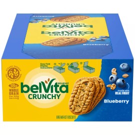Mondelez International belVita Blueberry Breakfast Biscuits 4 Count Pack 8 Packs of 4 Biscuits