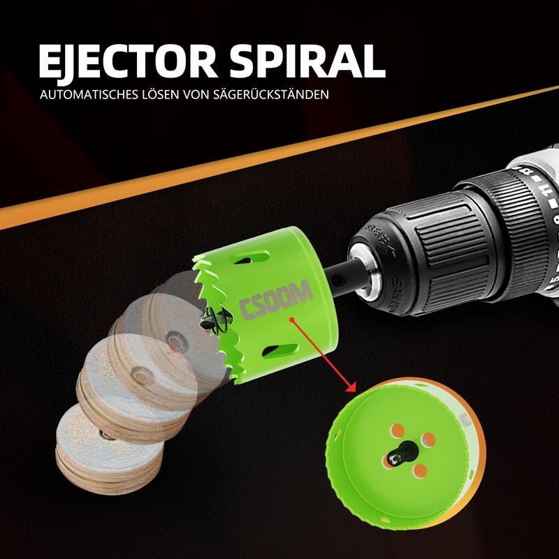 CSOOM 60 mm M42 Bi-Metal Hole Saw Drill Bit for