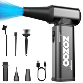 Compressed Air Duster, 180000PRM Electric Air Duster with Stepless Speed Regulation, USB Rechargeable Cordless Portable Air Blower for Home, Car, Computer, and Keyboard Cleaning
