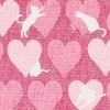 Shirayuki Fukin Yuzen Dish Towel, Cat Pattern, Cherry, Use Chlorine
