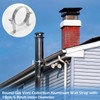 Fepinc 6 Inch Vent Wall Bracket, 2 Pcs Round Galvanized