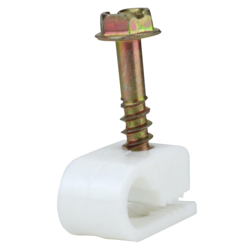 Skywalker Flexible Single Cable Screw Clips (Pack of 100 /