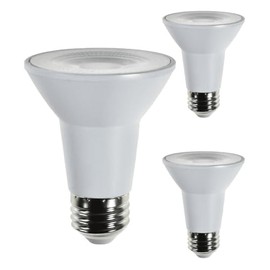 Diodesy- PAR20 LED Long Neck Flood Light Bulb 5W 500 Lumen E26 Medium Base 6500K Daylight Ideal for Track & Recessed Spot Light Bulbs 120V CRI80 40° Beam Angle White Finish Pack of 3