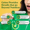 Gruns Adults Super Greens Gummies, Multivitamin Superfood Gummy Bears, Spirulina,