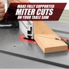 Fulton Universal Aluminum Miter Gauge Fence with an Aluminum Flip