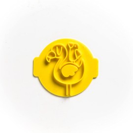 The Cookie Cutter Hub Flamingo Embosser número 77/sello para cupcakes, fondant, arcilla glaseada, decoración de pasteles