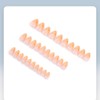 LBPEPAMZ 30Pcs Summer Press on Nails Short Almond Fake Nails