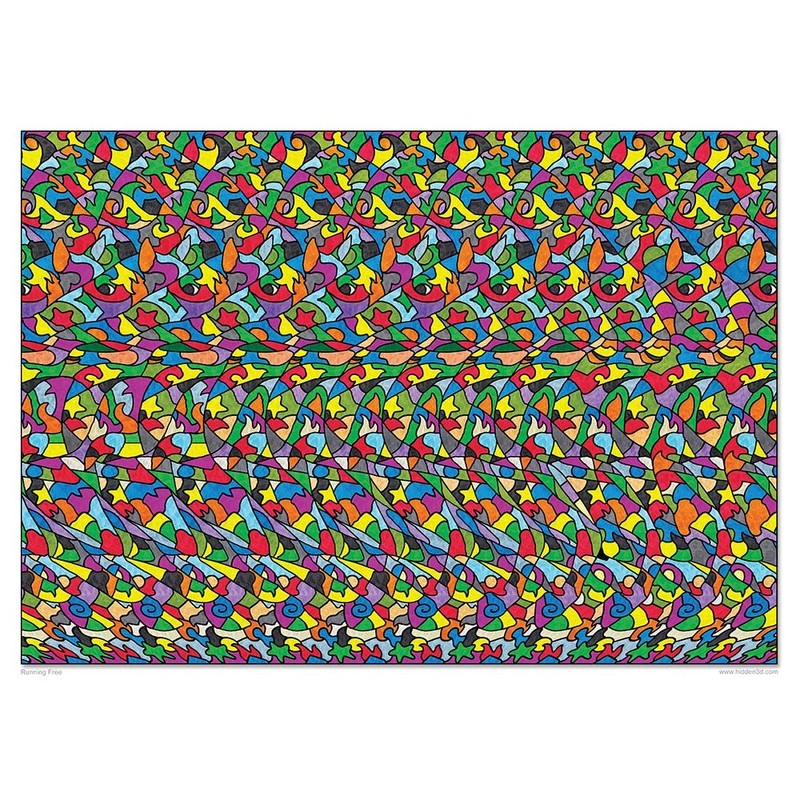 Set of Six Stereogram Posters