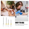 NOLITOY Nail Drill Bits for Nails 4pcs Ceramic Nail Drill