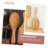 Baluue 4pcs Natural Scalp Comb Massage Tool Bamboo Hair Combs