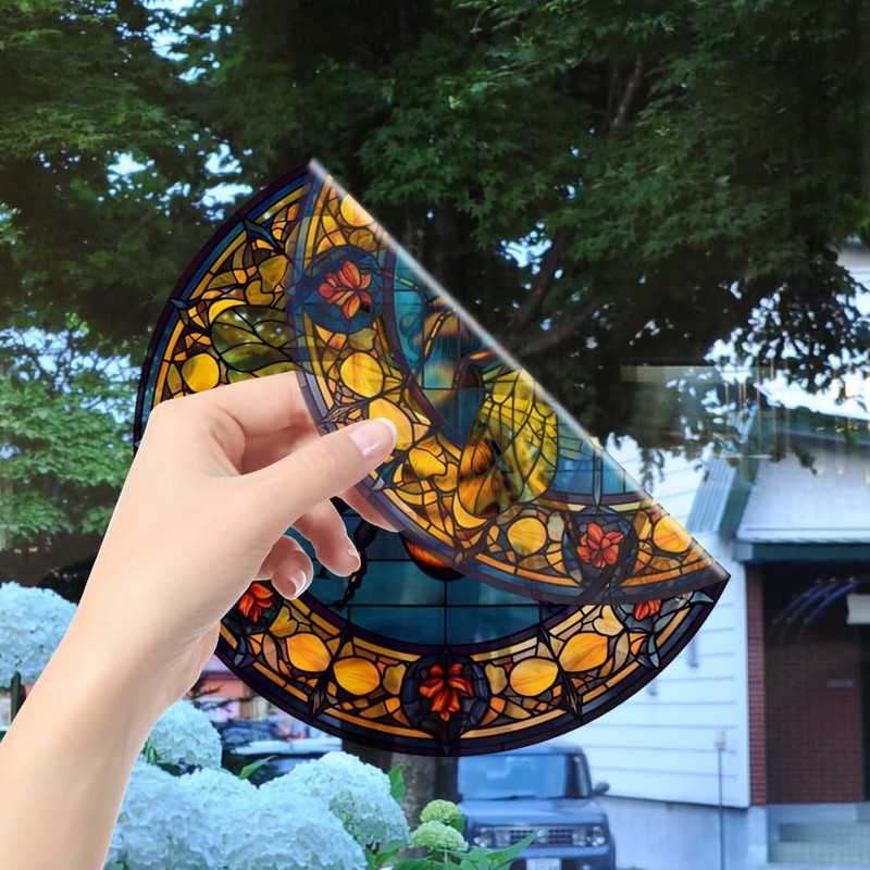 Window Stickers Bee Static Glass Clings Window Decals Animal Reusable