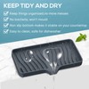 Silicone Sponge and Soap Holder, Self Draining Kitchen Caddy Sink