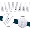 Metal Curtain Hooks Pinch Pleat Header Tape Pins Heavy Duty