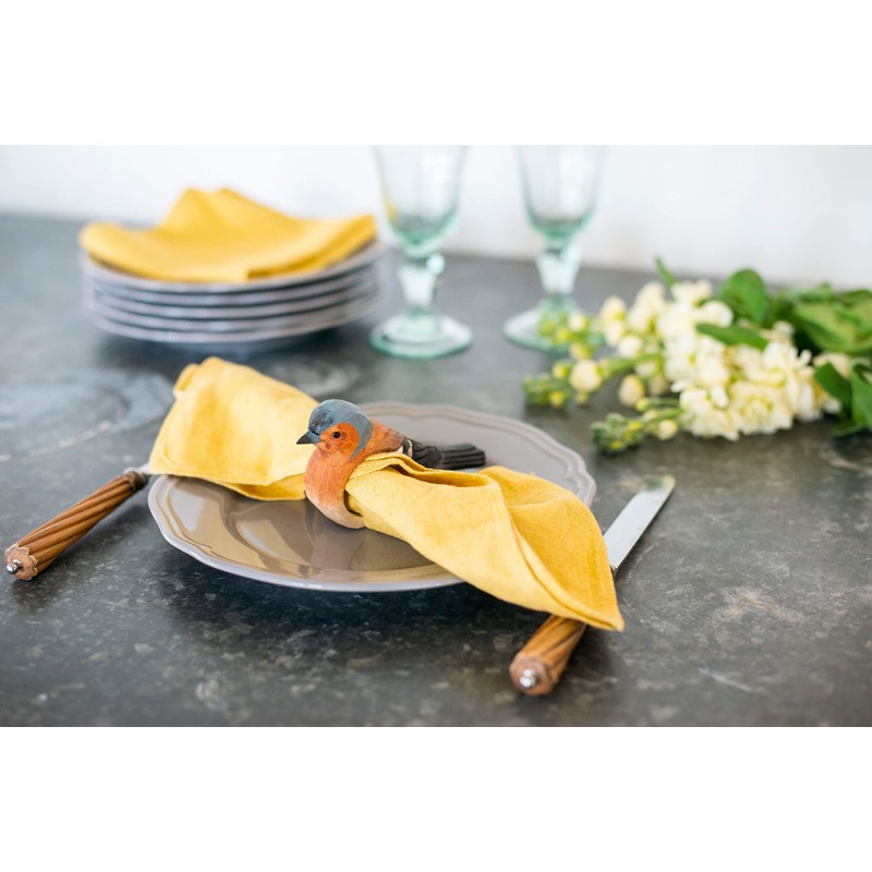 Wildlife Garden WG4570 Napkin Ring Chaffinch - Hand Carved Wooden