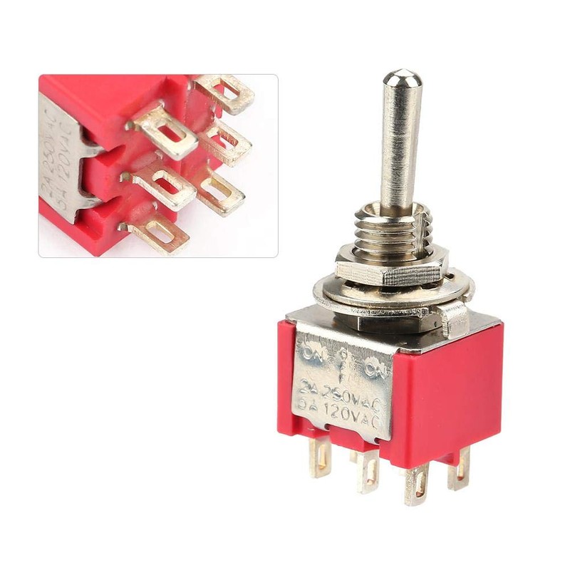 10pcs 3 Position Momentary Toggle Switch, Momentary Toggle Switch ON-Off-ON