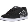 DC Men's Net Skate Casual Shoe Skateboarding, Black/Black/White, 8