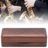 Solid Wood Mouthpiece Case Box Portable Storage for Sax Musical