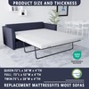 wilzealan 4 Inch Memory Foam Replacement Mattress for Sleeper Sofa