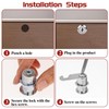 Security Mailbox Lock,2 Pcs Security Cam Lock Cabinet Locks Letterbox