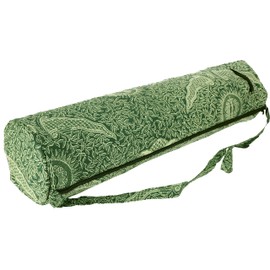GURU SHOP Yoga Mat Bag Indonesian Batik - Green, Men/Women, Cotton, Size: One Size, 65 x 20 x 20 cm, Bags for Yoga Mats