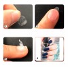 DDS COSMETICS Uñas Postizas Gris Mate Adheribles Contra Agua Press