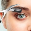 WLLHYF 3 Pieces Eyebrow Shaping Cutting Scissors Trimmer with Removable