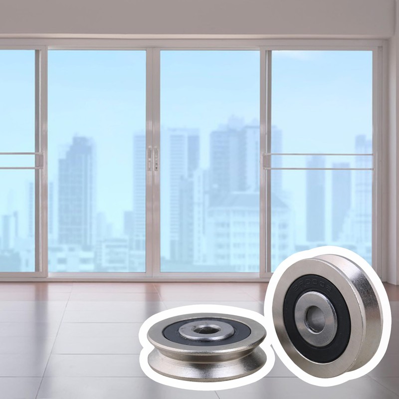CNBTR V Groove Guide Pulley Rail Ball Bearings Wheel 6000RS