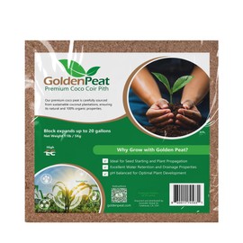 Organic 11 lb Compressed Coco peat Block is a high-Performance, Nutrient-Rich Coco Pith with Low - Medium EC for Heavy-Feeding Plants. Specially Engineered for Optimal Root Growth
