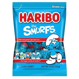Haribo Candy, The Smurfs, 4 Ounce (1-Bag)