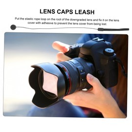 SHINEOFI 20pcs Camera Lens Cap Leash Lens Cover Cord Holder Anti-lost Accessory for Photographers