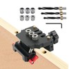 Adjustable Self Centering Doweling Jig,3-in-1 Woodworking Dowel Jig,L/T Shaped Woodworking