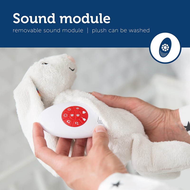 Plüschtier mit Musikfunktion, BIBI das Häschen, grau