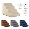 Aodisman 4-Step Dog Stairs and Ramp for Beds or Couches,Non-Slip